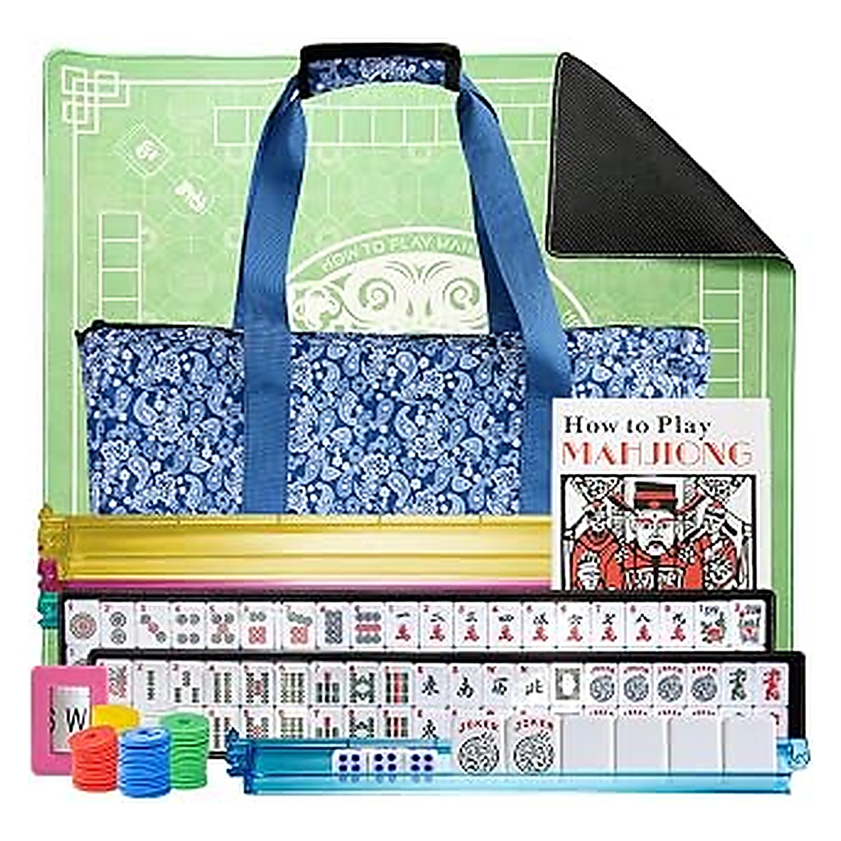 MARCWELL First Snow Classic — American Mahjong 166-Tile Set, 30mm, Full Kit