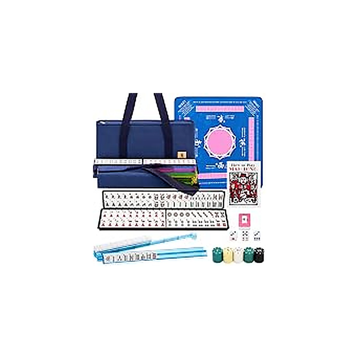MARCWELL Ivory Classic — American Mahjong 166-Tile Set, 30mm, Full Kit