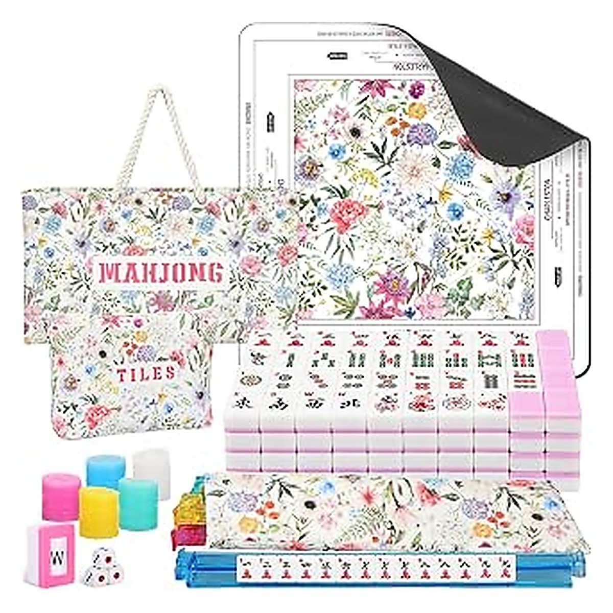 MARCWELL Blush Classic — American Mahjong 166-Tile Set, 30mm, Full Kit