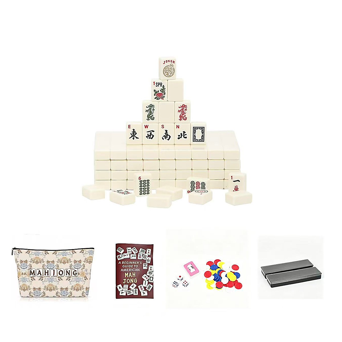 MARCWELL Ivory Classic — American Mahjong 166-Tile Set, 30mm, Standard