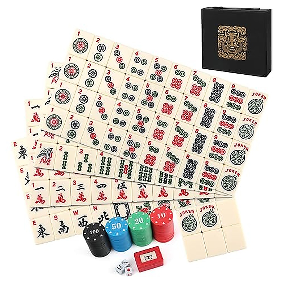 MARCWELL Ivory Classic — American Mahjong 166-Tile Set, 30mm, Lite