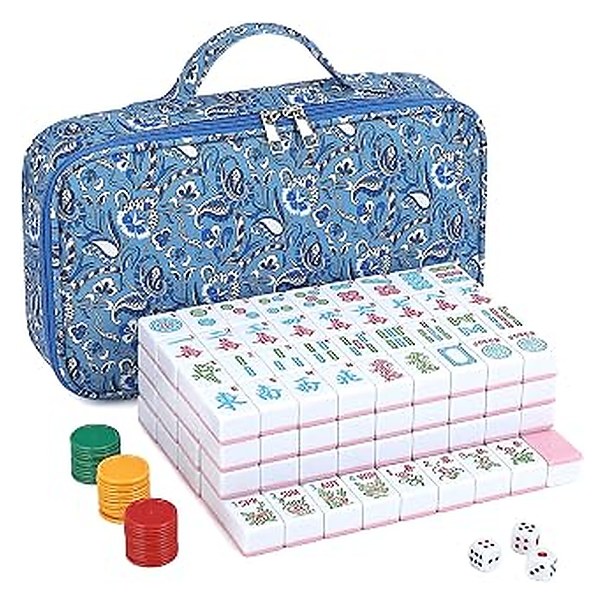 MARCWELL Blush Classic — American Mahjong 166-Tile Set, 30mm, Lite