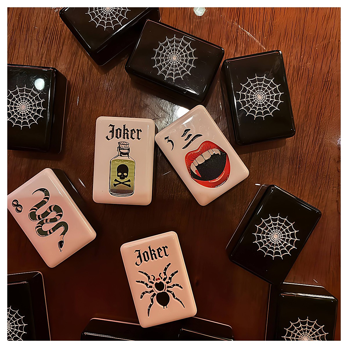 MARCWELL Halloween Acrylic — Acrylic Mahjong Set, 32mm