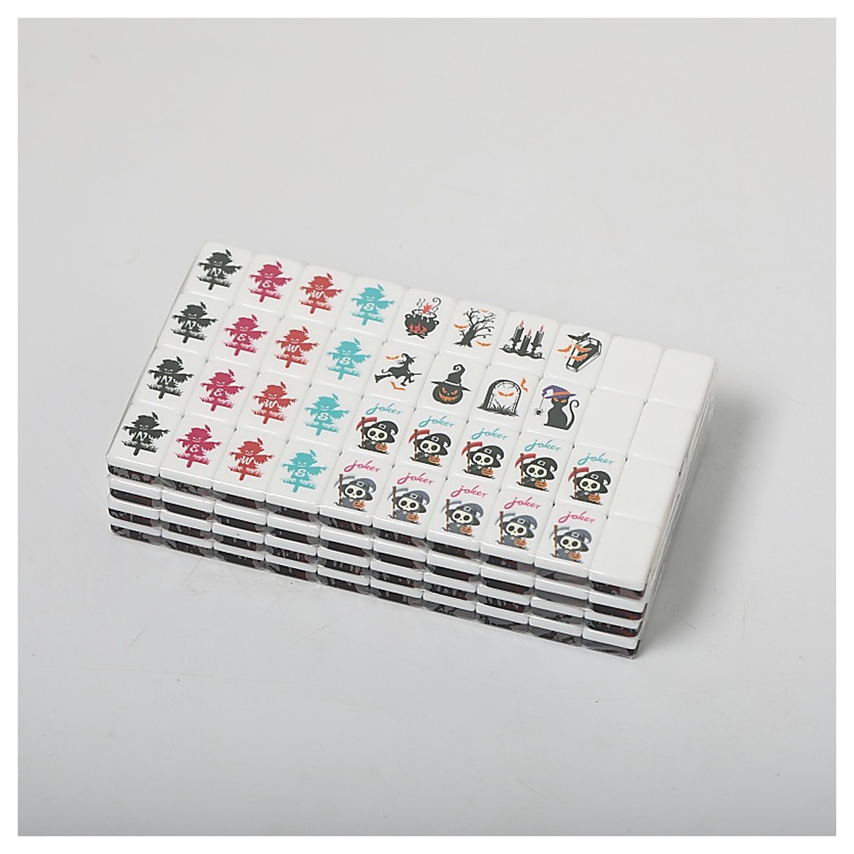 MARCWELL Pumpkin Acrylic — Acrylic Mahjong Set, 32mm