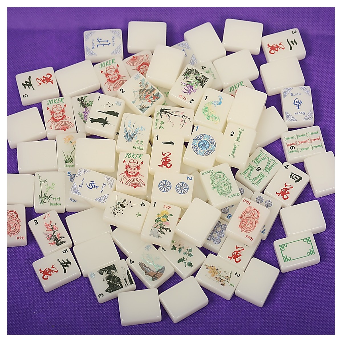 MARCWELL Zhong Kui Acrylic — Acrylic Mahjong Set, 30mm