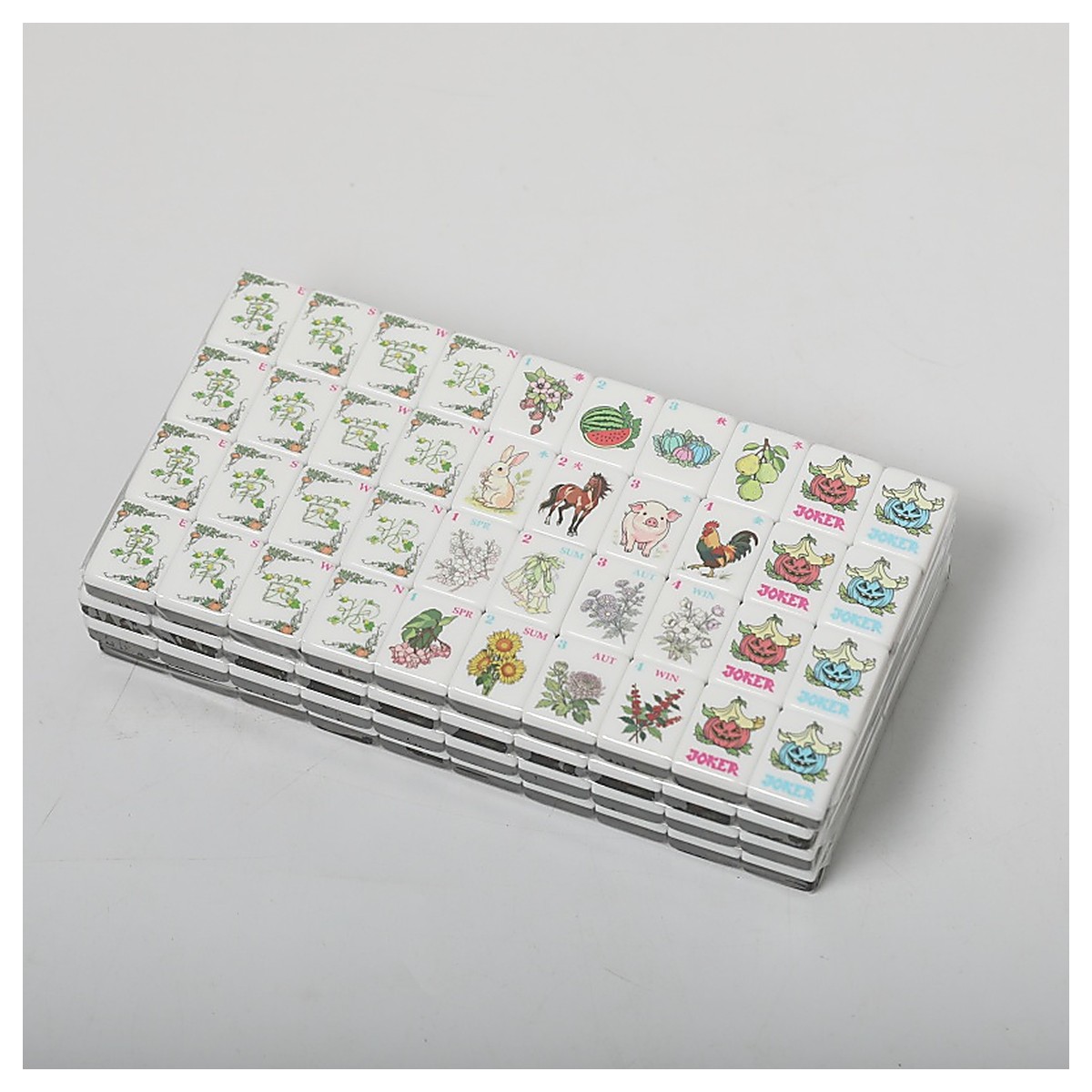 MARCWELL Pumpkin I Acrylic — Acrylic Mahjong Set, 32mm