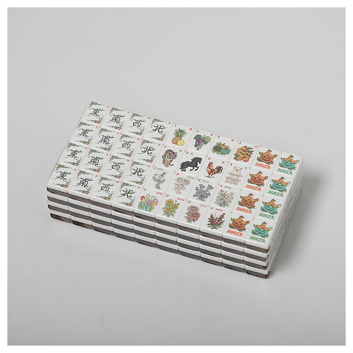 MARCWELL Pumpkin II Acrylic — Acrylic Mahjong Set, 32mm